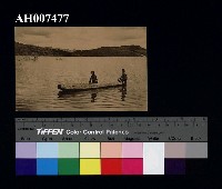 藏品(原住民風俗明信片：邵族獨木舟)的圖片